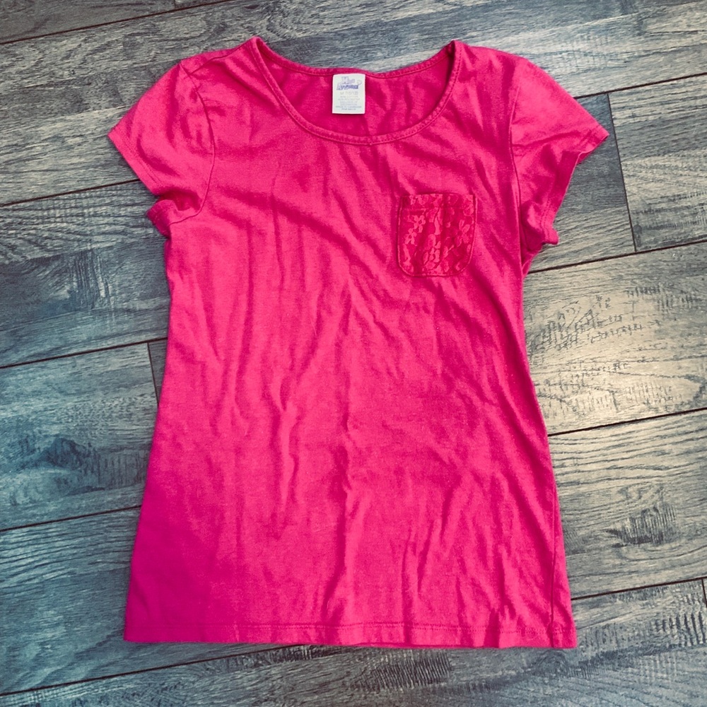 Girls Hot Pink Tee